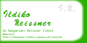 ildiko meissner business card